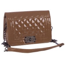 Bolsa Transversal Luxo De Verniz Em Matelassê Bolsa Transversal Luxo De Verniz Em Matelassê