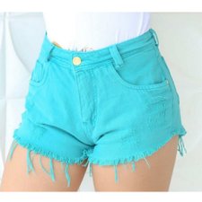 Short Jeans Tiiffany Com Barra Desfiada Short Jeans Tiiffany Com Barra Desfiada