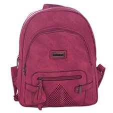 Mochila Feminina Estampa Estonada Em Alto Relevo Com Vazados Mochila Feminina Estampa Estonada Em Alto Relevo Com Vazados