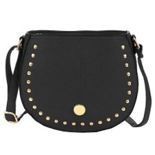 Bolsa Transversal Feminina Alto Relevo Com Tachas Bolsa Transversal Feminina Alto Relevo Com Tachas