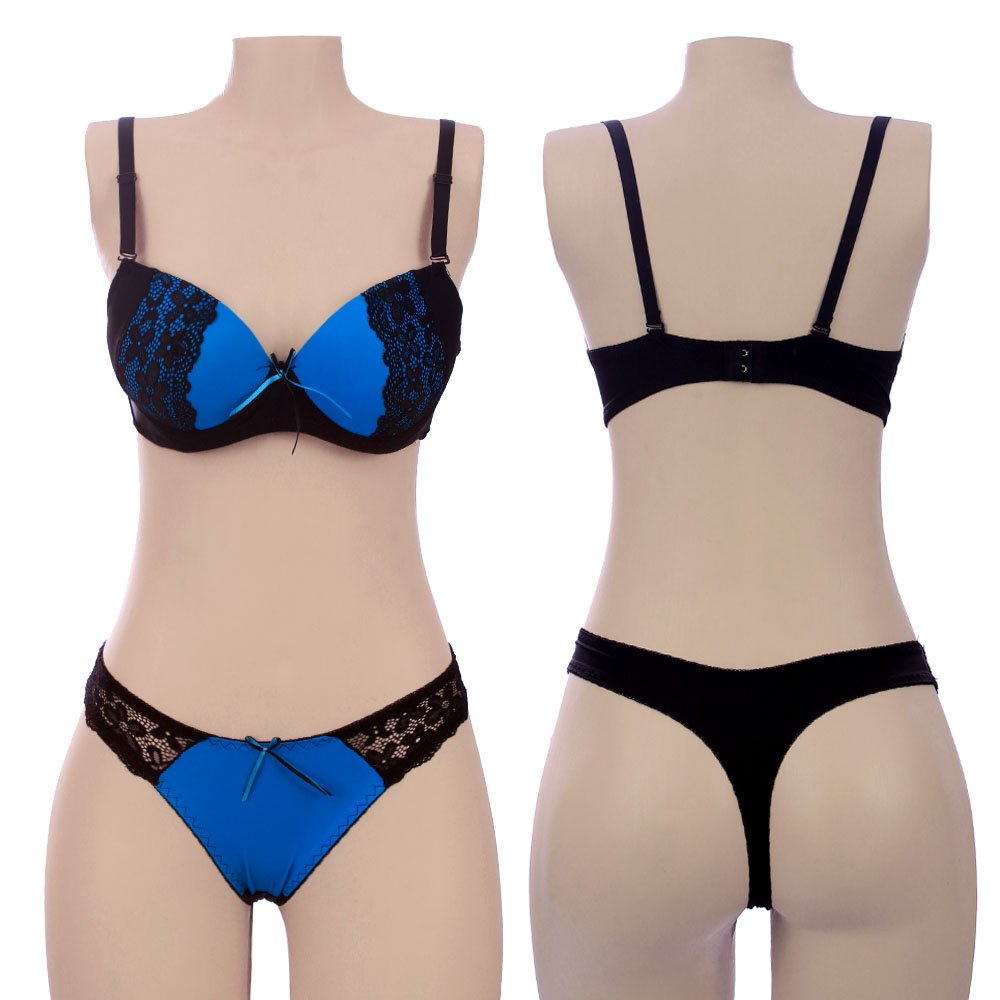 Kit 3 Conjuntos Sortidos De Lingerie Rendado Meia Taça Compre Agora