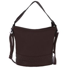 Bolsa De Ombro Feminina Alto Relevo Com Tachas Chumbo Bolsa De Ombro Feminina Alto Relevo Com Tachas Chumbo