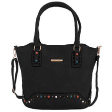 Bolsa Shopper Feminina Em Alto Relevo Com Tachas Coloridas Bolsa Shopper Feminina Em Alto Relevo Com Tachas Coloridas
