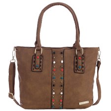 Bolsa Feminina Satchel Alto Relevo Com Tachas Coloridas E Spikes Bolsa Feminina Satchel Alto Relevo Com Tachas Coloridas E Spikes