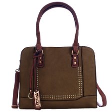Bolsa Totem Feminina Em Alto Relevo Com Tachas E Pingente Bolsa Totem Feminina Em Alto Relevo Com Tachas E Pingente