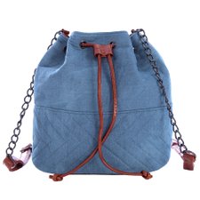 Bolsa Saco Têxtil Em Matelassê Com Alça De Corrente Feminina Bolsa Saco Têxtil Em Matelassê Com Alça De Corrente Feminina
