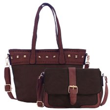 Kit Feminino Com Bolsa De Ombro Alto Relevo + Transversal Lisa Kit Feminino Com Bolsa De Ombro Alto Relevo + Transversal Lisa