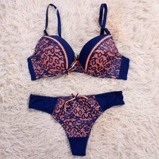 Conjunto Feminino De Lingerie Tule Rendado Bojo Compre Agora