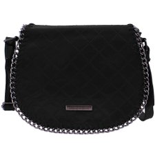 Bolsa Feminina Transversal Verniz Em Matelassê E Tressê Em Correntes Bolsa Feminina Transversal Verniz Em Matelassê E Tressê Em Correntes