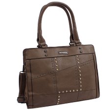 Bolsa Feminina Shopper Alto Relevo Com Tachas Metálicas Bolsa Feminina Shopper Alto Relevo Com Tachas Metálicas