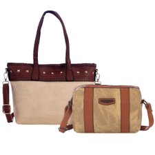Kit Feminino Bolsa De Ombro Em Alto Relevo + Bolsa Transversal Estonada Kit Feminino Bolsa De Ombro Em Alto Relevo + Bolsa Transversal Estonada
