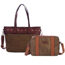 Kit Feminino Bolsa Ombro Em Alto Relevo + Bolsa Transversal Estonada Kit Feminino Bolsa Ombro Em Alto Relevo + Bolsa Transversal Estonada