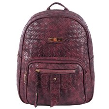 Mochila Feminina Em Alto Relevo Tressê Envernizada Mochila Feminina Em Alto Relevo Tressê Envernizada