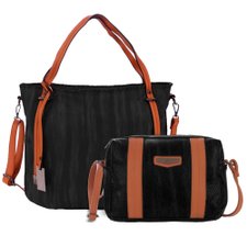 Kit Feminino Bolsa Hobo Luxo Com Pingente + Transversal Tressê Kit Feminino Bolsa Hobo Luxo Com Pingente + Transversal Tressê