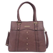 Bolsa Shopper Feminina Em Alto Relevo Com Vazados E Tachas Bolsa Shopper Feminina Em Alto Relevo Com Vazados E Tachas