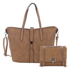 Kit Luxo Bolsa Shopper Feminina + Bolsa Transversal Em Matelassê Kit Luxo Bolsa Shopper Feminina + Bolsa Transversal Em Matelassê