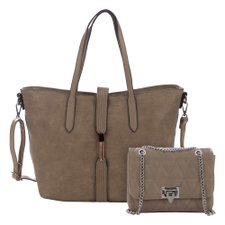 Kit Luxo Bolsa Shopper Feminina + Bolsa Transversal Em Matelassê Kit Luxo Bolsa Shopper Feminina + Bolsa Transversal Em Matelassê