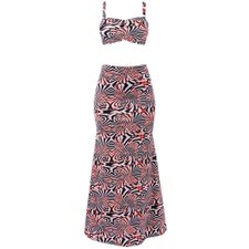 Conjunto Cropped + Saia Longa Estampada "M" Conjunto Cropped + Saia Longa Estampada "M"