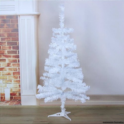 Árvore De Natal Com Galhos Branca 90 cm