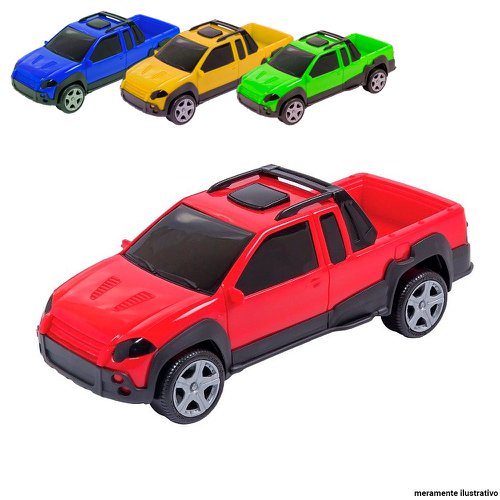 Carro Pick Up Infantil Cores Sortidas Na Solapa Bs Toys
