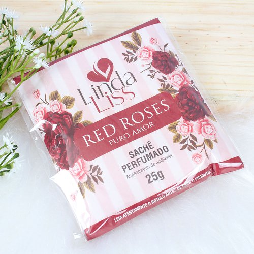 Sachê Perfumado Aromatizante Red Roses 25g Linda Liss