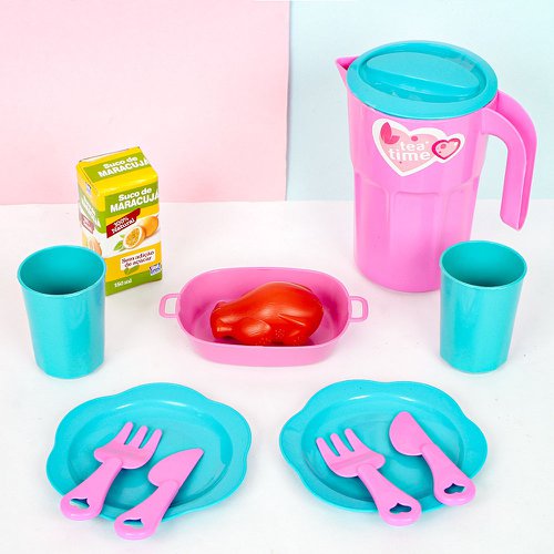 Kit Cozinha Infantil De Brinquedo Panelinhas Comidinhas Colorido
