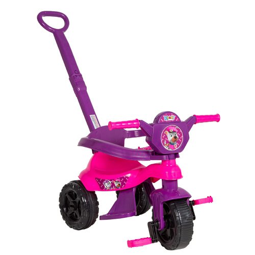 Moto Triciclo Andador Brinquedo Infantil Baby C/ Haste
