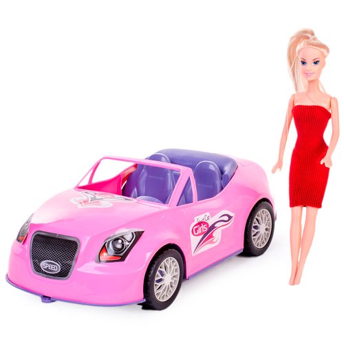 Carrinho Com Boneca Sport Car Girls Zuca Toys