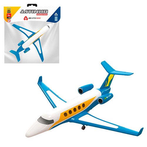 Avião Jato De Brinquedo Executivo Jatinho BS Toys 25 Cm