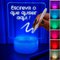 Luminária 3D Para Escrever Com LED Colorido RGB + Caneta
