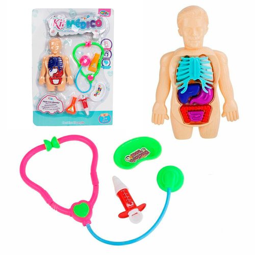 Kit Medico Corpo Humano 13 Peças Brinquedo Infantil