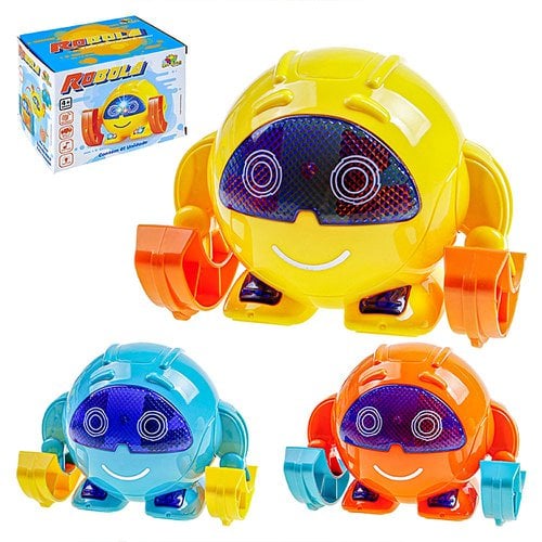 Robô Bola Gira Os Braços 360 Graus Brinquedo Infantil