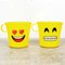 Kit De 4 Canecas Plásticas Com Estampa Emoji Smile 300ml