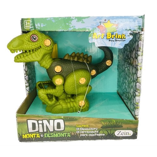 Brinquedo Dinossauro Monta E Desmonta Com Ferramenta