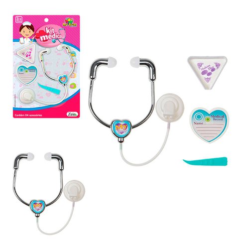 Brinquedo Kit Medica Com 4 Peças Infantil