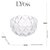 Centro de Mesa de Cristal Deli Diamond 25x13cm 1237 Lyor