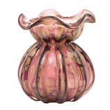 Vaso de Vidro Italy Púrpura e Rosé 10x11cm 4440/29043 Wolff