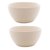 Jogo 2 Bowls Cerâmica Granilite Marfim 14x7cm 28569 Bon Gourmet