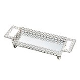 Bandeja Cristal com Espelho 27,5X10,6cm 3024 Prestige Bandeja Cristal com Espelho 27,5X10,6cm 3024 Prestige