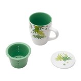 Caneca com Infusor de Porcelana Verde 330ml 1146 Bon Gourmet Caneca com Infusor de Porcelana Verde 330ml 1146 Bon Gourmet
