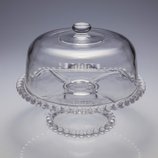 Prato Bolo Cristal Pearl com Base e Tampa 30135 Wolff Prato Bolo Cristal Pearl com Base e Tampa 30135 Wolff