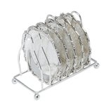 Jogo 6 Descanso Copo com Suporte 13,6x10x11cm 2697 Prestige Jogo 6 Descanso Copo com Suporte 13,6x10x11cm 2697 Prestige