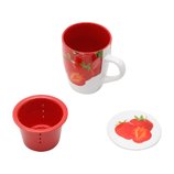 Caneca com Infusor de Porcelana Morango 330ml 1144 Bon Gourmet Caneca com Infusor de Porcelana Morango 330ml 1144 Bon Gourmet