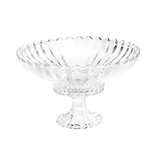 Centro de Mesa de Cristal com Pé Geneva 31,5x20,5cm 25527 Wolff Centro de Mesa de Cristal com Pé Geneva 31,5x20,5cm 25527 Wolff