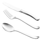 Faqueiro de Inox 30 Peças com Estojo de Madeira Oxford 70000 Wolff Faqueiro de Inox 30 Peças com Estojo de Madeira Oxford 70000 Wolff