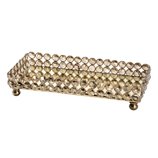 Bandeja Ret Ferro Cristal Dourado 28X12,5 3706 Wolff India Bandeja Ret Ferro Cristal Dourado 28X12,5 3706 Wolff India