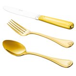 Faqueiro de Inox 130 Peças Dourado PVC Chris sem Estojo de Madeira 78449 Wolff Faqueiro de Inox 130 Peças Dourado PVC Chris sem Estojo de Madeira 78449 Wolff