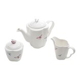 Jogo 3 Peças Café de Porcelana Borboletas 25039 Wolff Jogo 3 Peças Café de Porcelana Borboletas 25039 Wolff