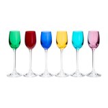 Jogo de Taças de Licor 65ml Cristal Ecológico 6 Peças Coloridas Colibri 35049 Bohemia Jogo de Taças de Licor 65ml Cristal Ecológico 6 Peças Coloridas Colibri 35049 Bohemia