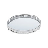 Bandeja de Ferro com Espelho Bunch Prateada 25,5X25,5 cm 27209 Prestige Bandeja de Ferro com Espelho Bunch Prateada 25,5X25,5 cm 27209 Prestige